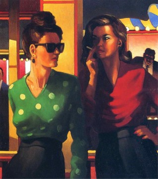 Jack Vettriano Painting - mujeres fumadoras Contemporáneo Jack Vettriano